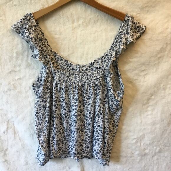 Lucky Brand Blue Floral Tank Top - Picture 8 of 8